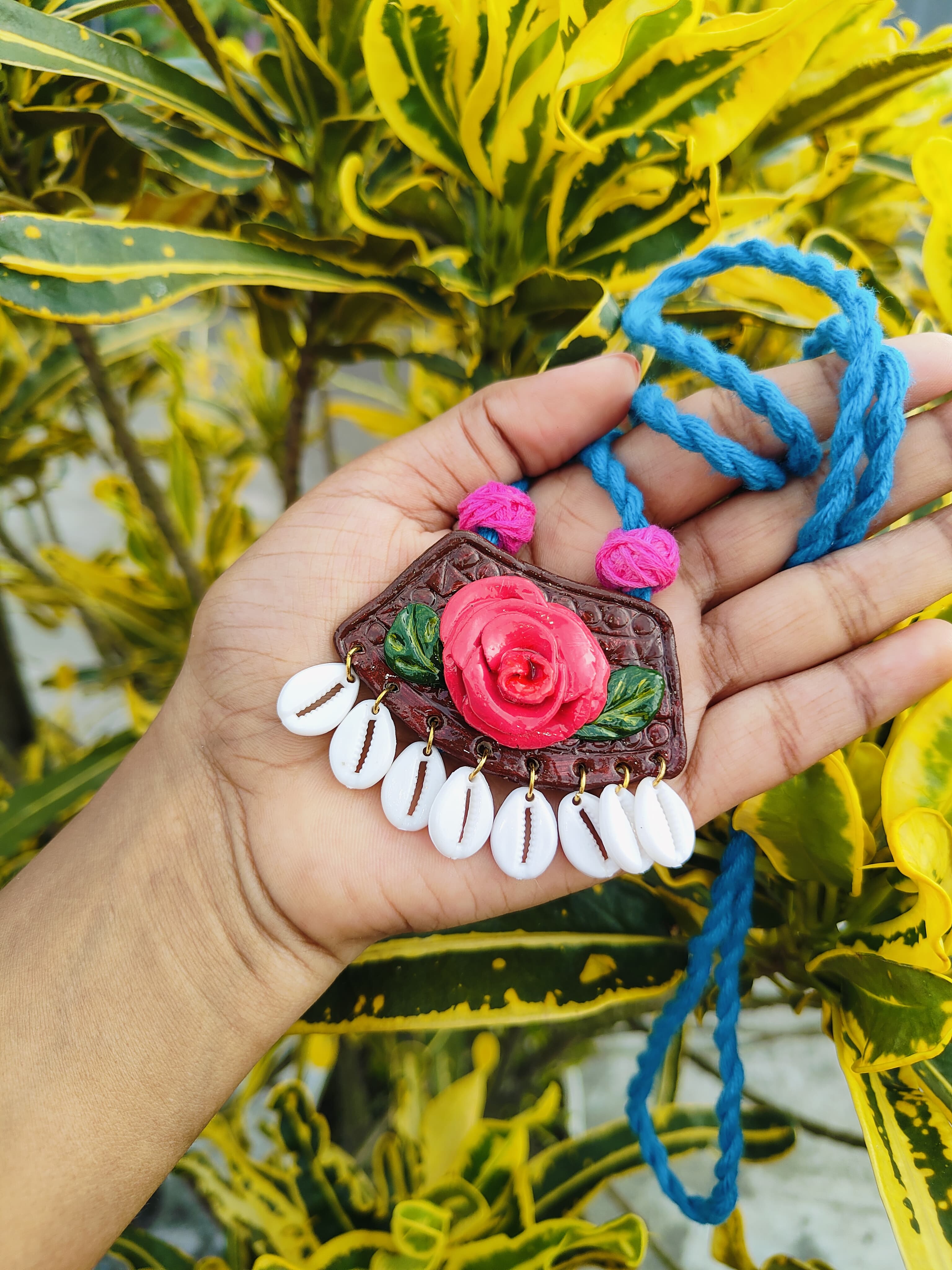 Clay Art Product Unique Design Necklace Jewellery